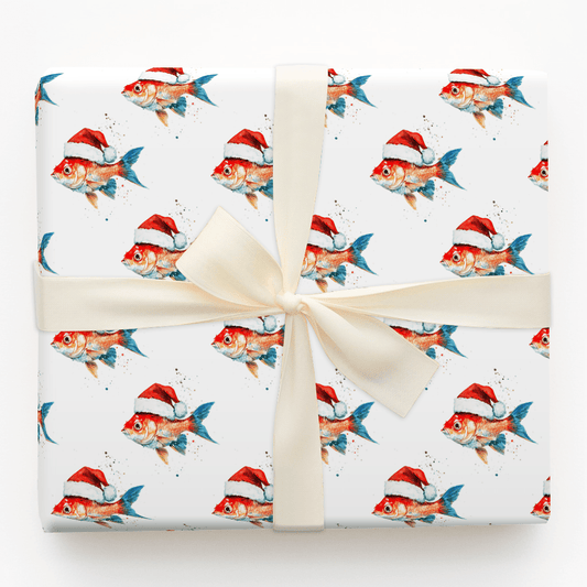 Festive Fish - Wrapping Paper - Aspen & Arlo