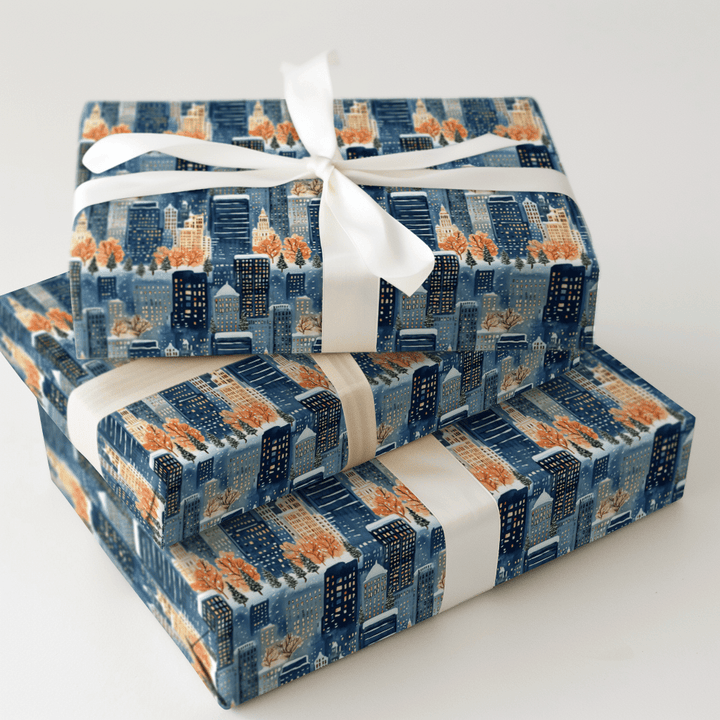 Festive Second CIty - Wrapping Paper - Aspen & Arlo