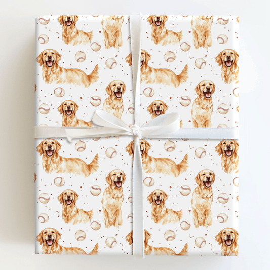 Fetch It Out of the Park - Wrapping Paper - Aspen & Arlo