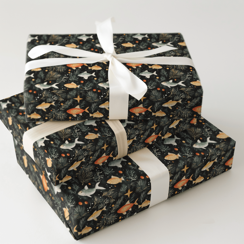 Fish Upon A Star - Wrapping Paper - Aspen & Arlo