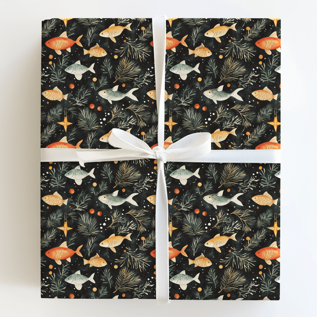 Fish Upon A Star - Wrapping Paper - Aspen & Arlo