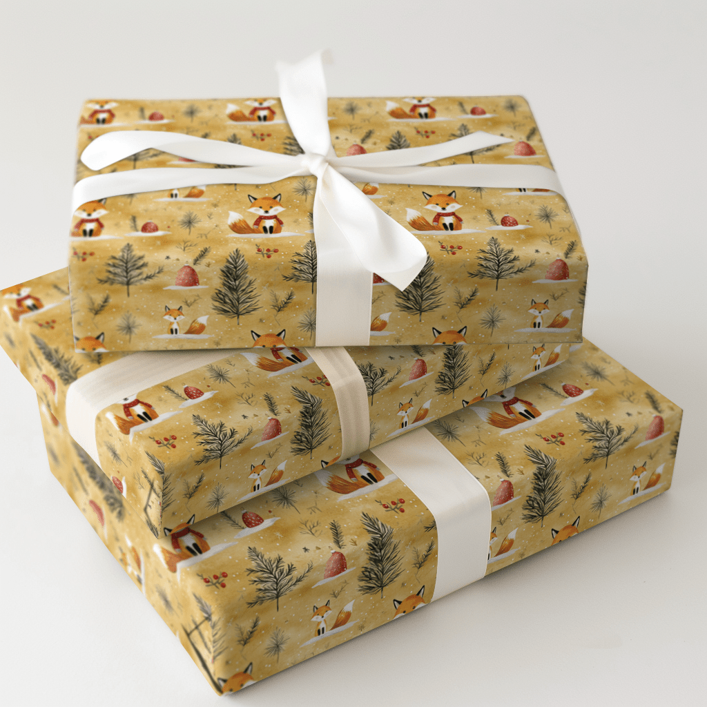 Fox Frost - Wrapping Paper - Aspen & Arlo