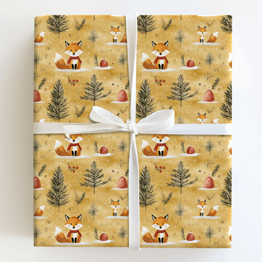 Fox Frost - Wrapping Paper - Aspen & Arlo