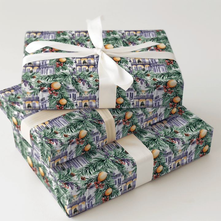 French Quarter Christmas - Wrapping Paper - Aspen & Arlo