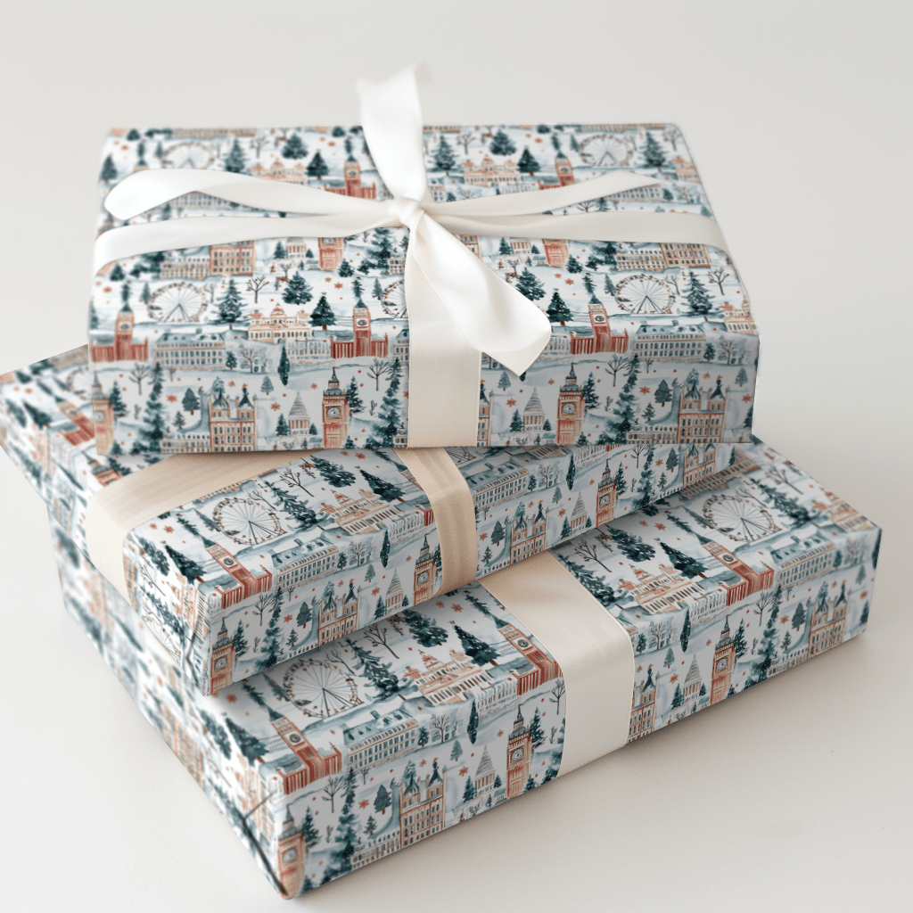 Frosted Abbey - Wrapping Paper - Aspen & Arlo