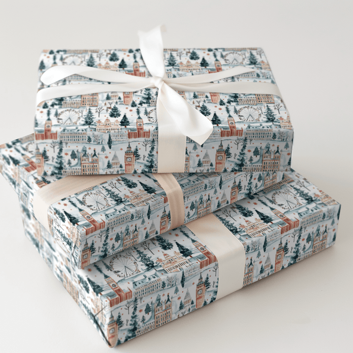 Frosted Abbey - Wrapping Paper - Aspen & Arlo