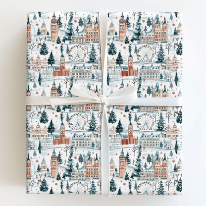 Frosted Abbey - Wrapping Paper - Aspen & Arlo