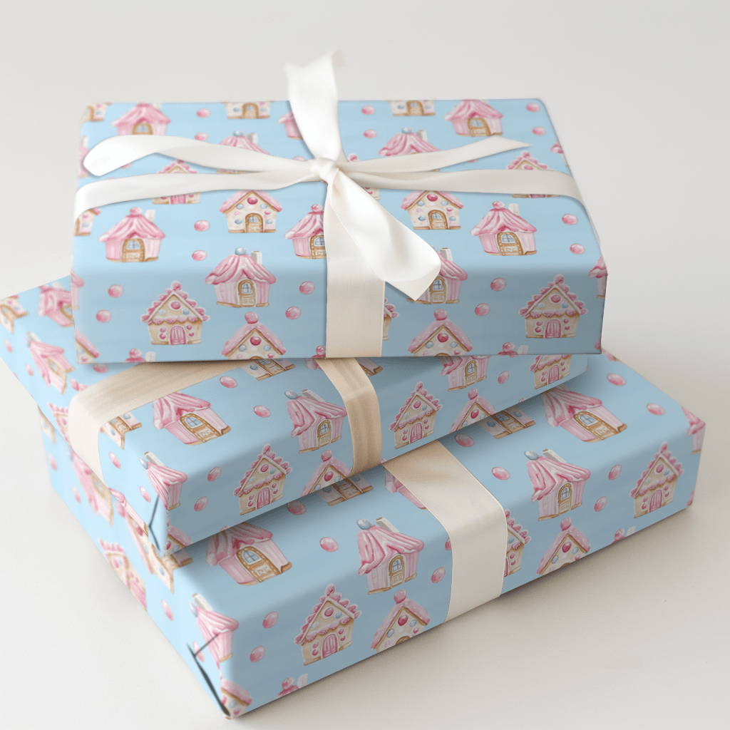 Frosted Candy Castle - Wrapping Paper - Aspen & Arlo
