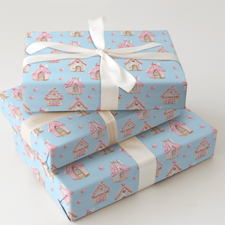 Frosted Candy Castle - Wrapping Paper - Aspen & Arlo