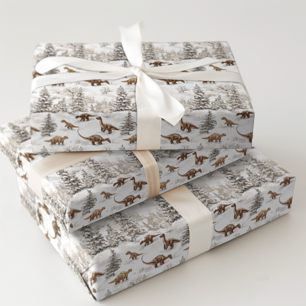 Frosted Fossils - Wrapping Paper - Aspen & Arlo