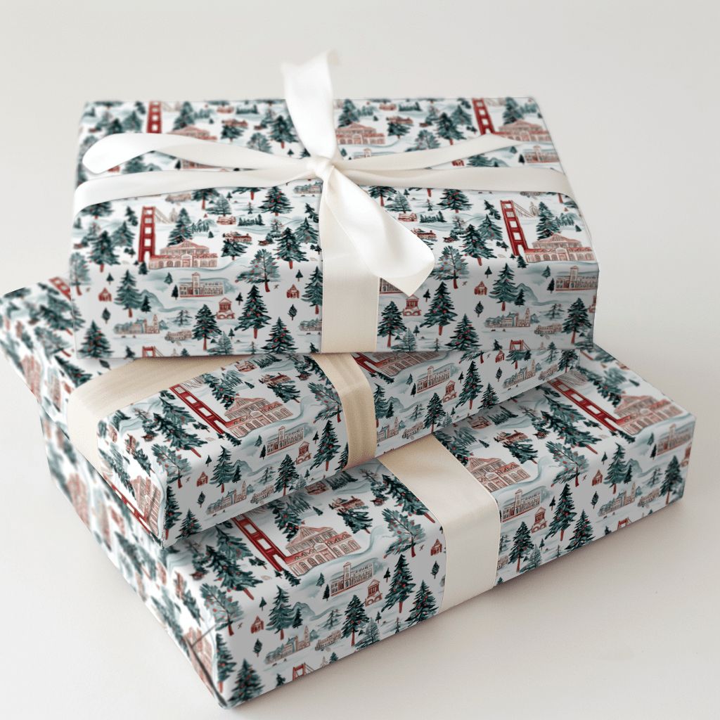 Frosted Francisco - Wrapping Paper - Aspen & Arlo