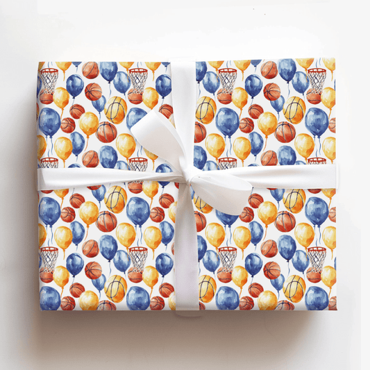 Full Court Birthday - Wrapping Paper - Aspen & Arlo