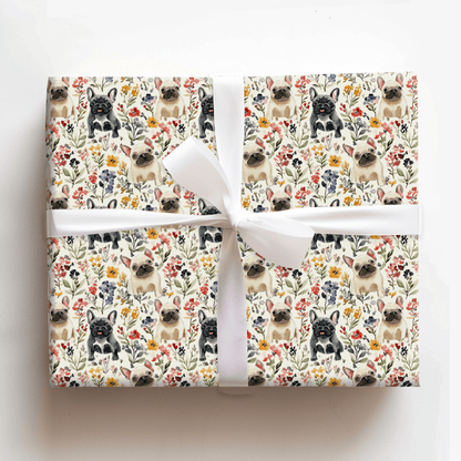 Garden with the Frenchie - Wrapping Paper - Aspen & Arlo