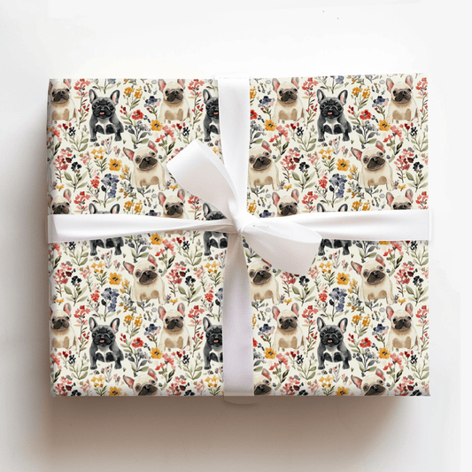 Garden with the Frenchie - Wrapping Paper - Aspen & Arlo
