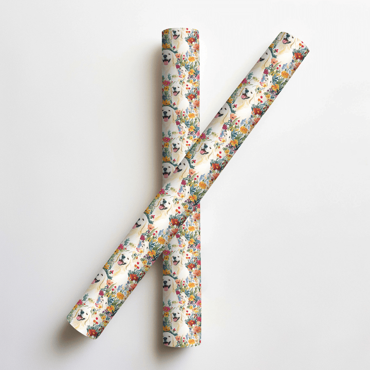 Garden with the White Lab - Wrapping Paper - Aspen & Arlo