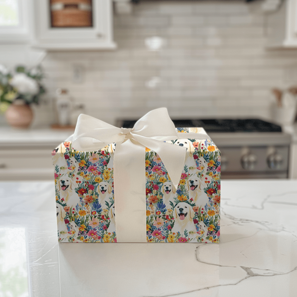 Garden with the White Lab - Wrapping Paper - Aspen & Arlo