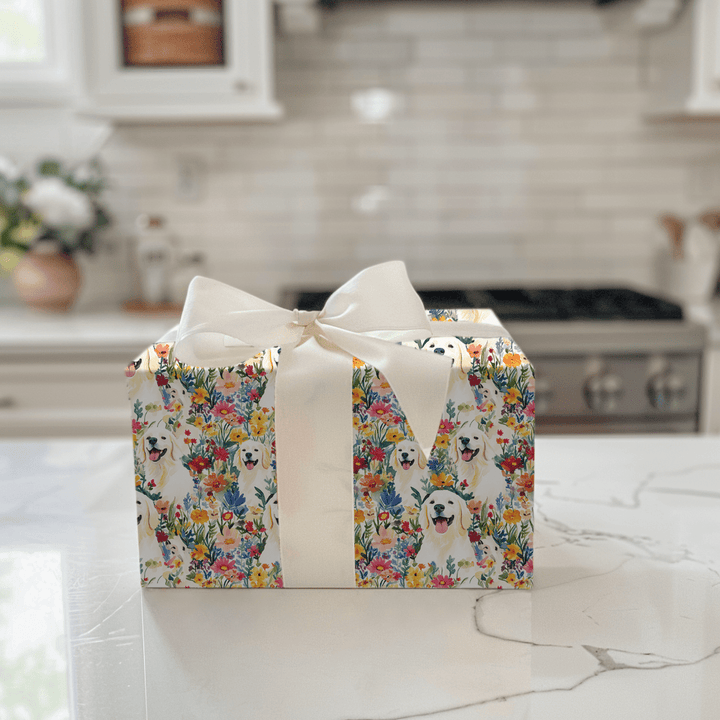 Garden with the White Lab - Wrapping Paper - Aspen & Arlo