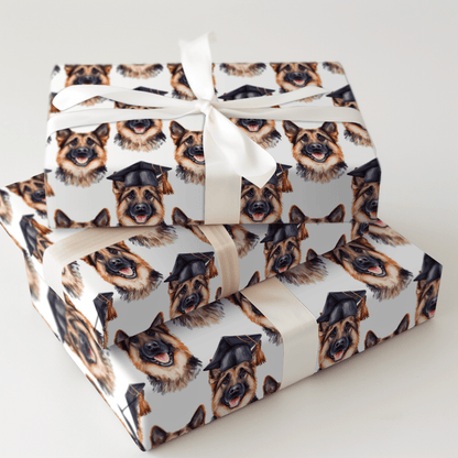 German Shepherd Graduate - Wrapping Paper - Aspen & Arlo