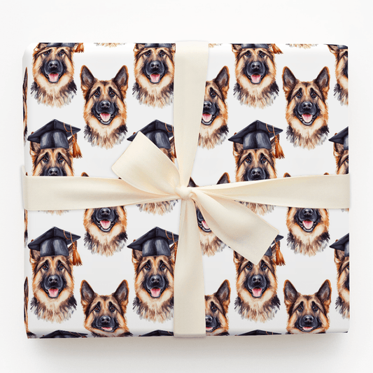 German Shepherd Graduate - Wrapping Paper - Aspen & Arlo