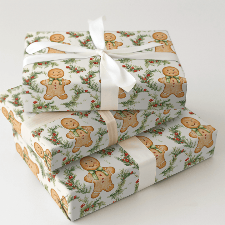 Gingerbread Joy - Wrapping Paper - Aspen & Arlo