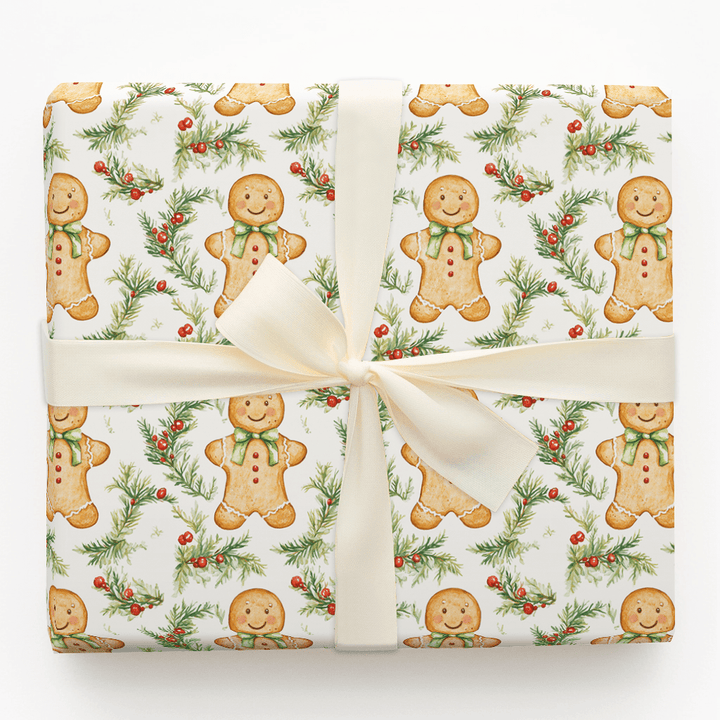 Gingerbread Joy - Wrapping Paper - Aspen & Arlo
