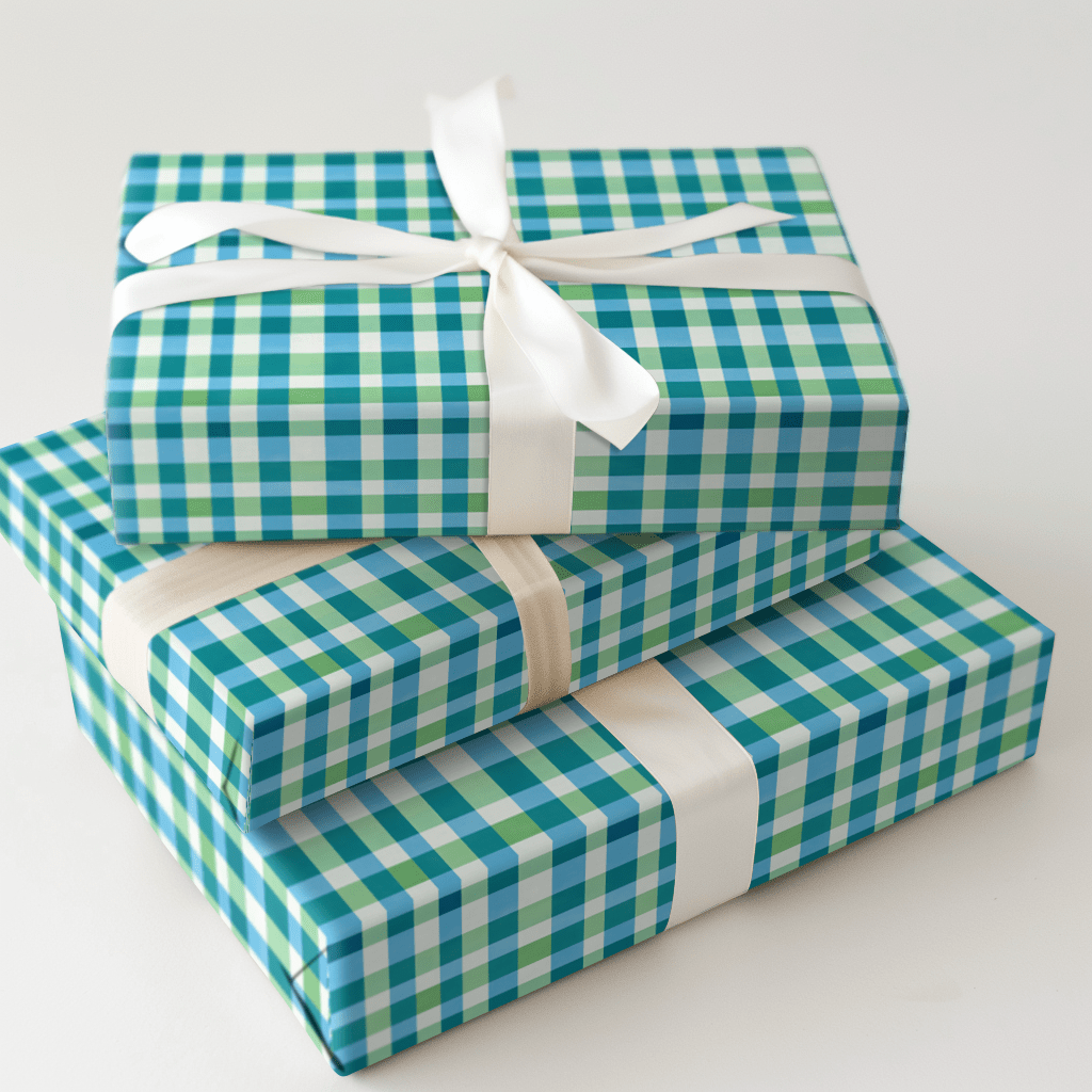 Gingham Goals - Wrapping Paper - Aspen & Arlo