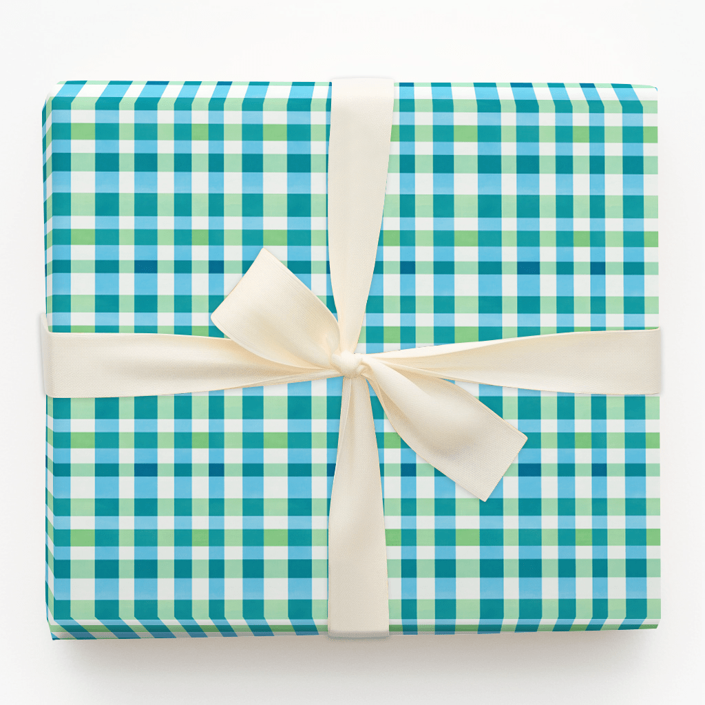 Gingham Goals - Wrapping Paper - Aspen & Arlo