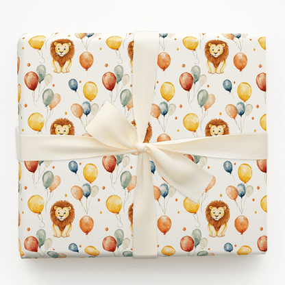 Golden Mane Birthday - Wrapping Paper - Aspen & Arlo