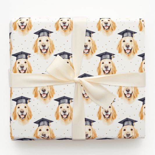 Golden Retriever Graduate - Wrapping Paper - Aspen & Arlo