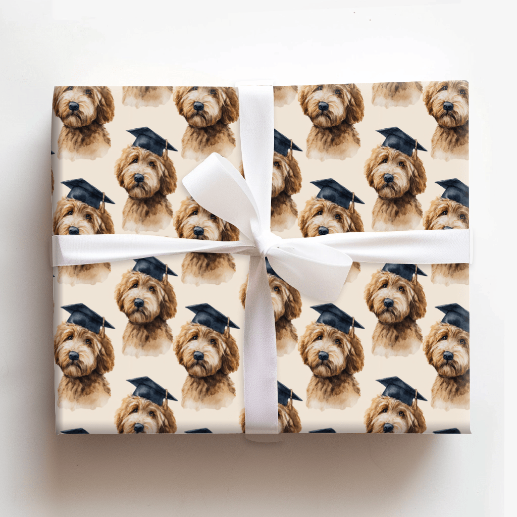 Grad Dog - Wrapping Paper - Aspen & Arlo