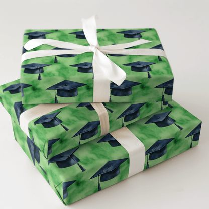Green Grad - Wrapping Paper - Aspen & Arlo