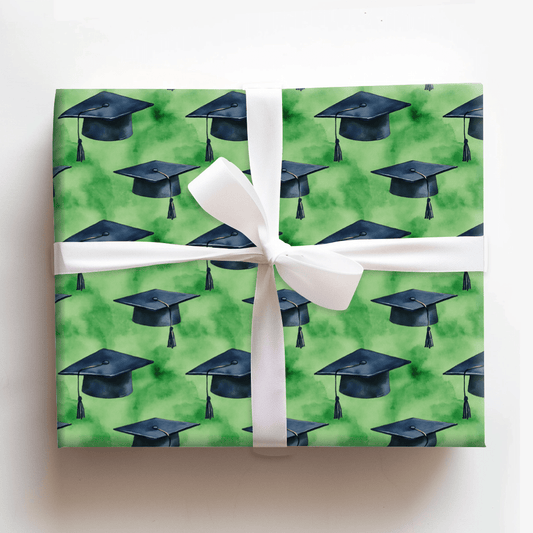Green Grad - Wrapping Paper - Aspen & Arlo