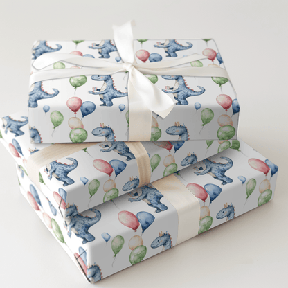 Happy Dinno - Wrapping Paper - Aspen & Arlo