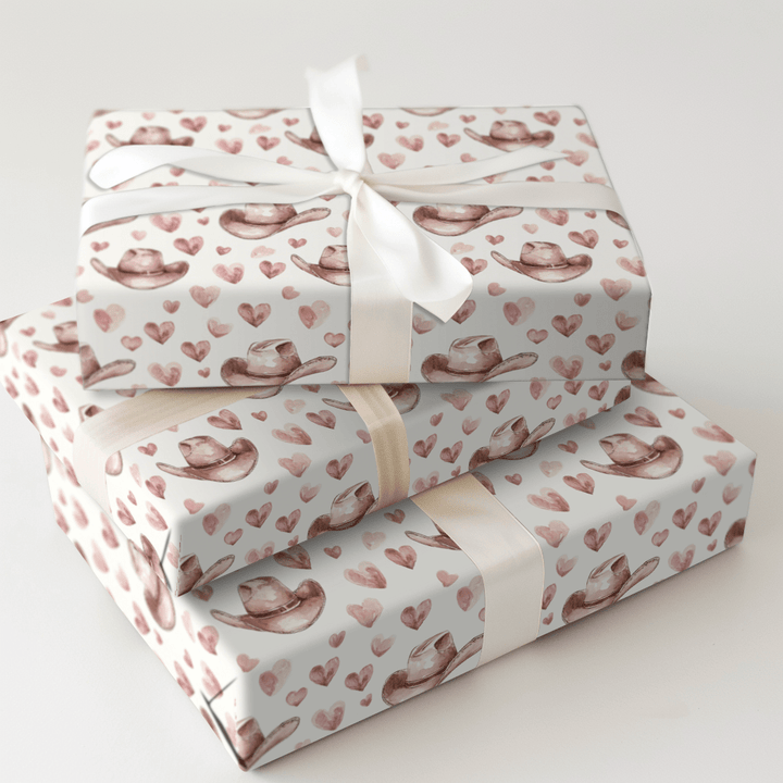 Hats and Hearts Forever - Wrapping Paper - Aspen & Arlo