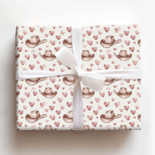 Hats and Hearts Forever - Wrapping Paper - Aspen & Arlo