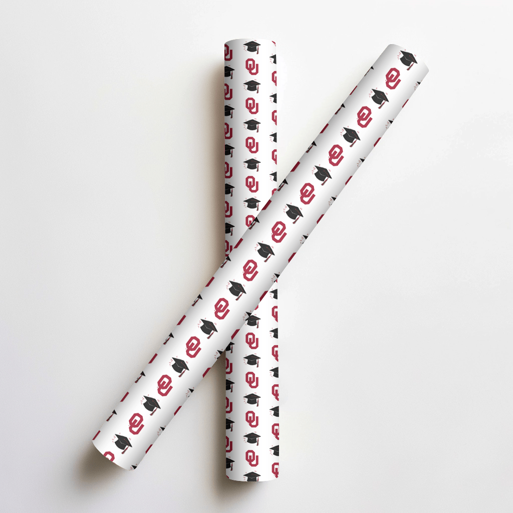 Hats off to the OU Grad - Wrapping Paper - Aspen & Arlo