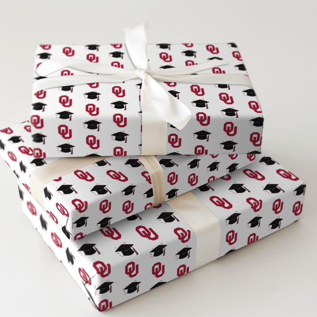 Hats off to the OU Grad - Wrapping Paper - Aspen & Arlo