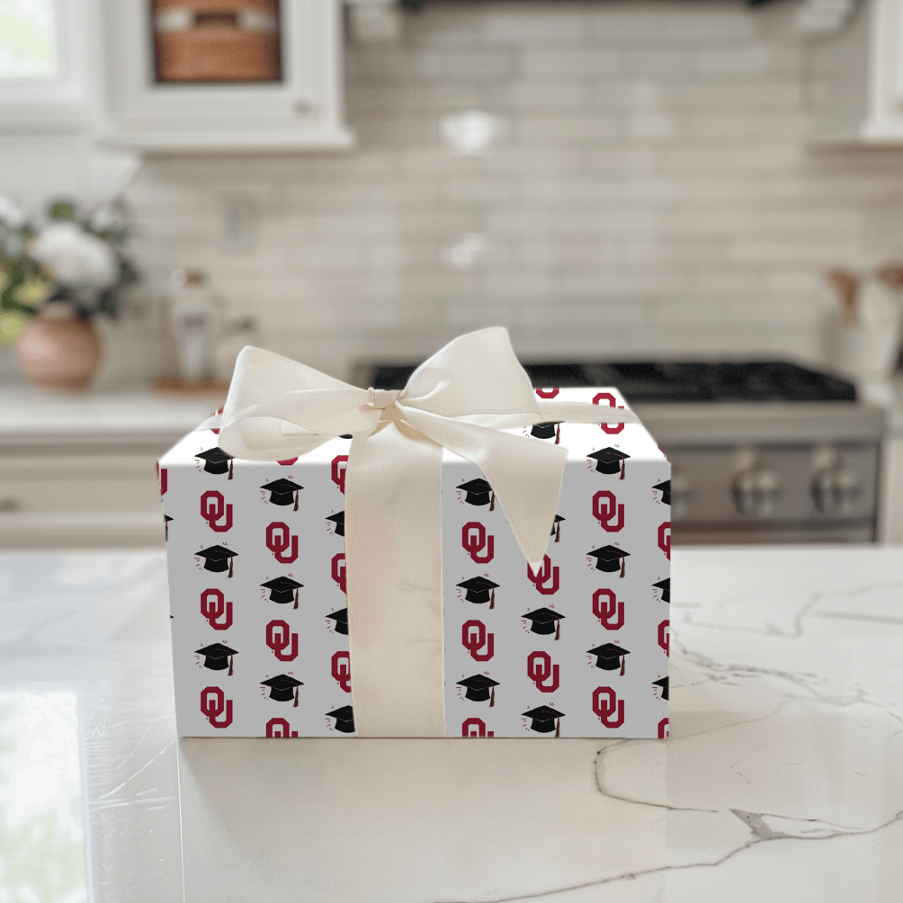 Hats off to the OU Grad - Wrapping Paper - Aspen & Arlo