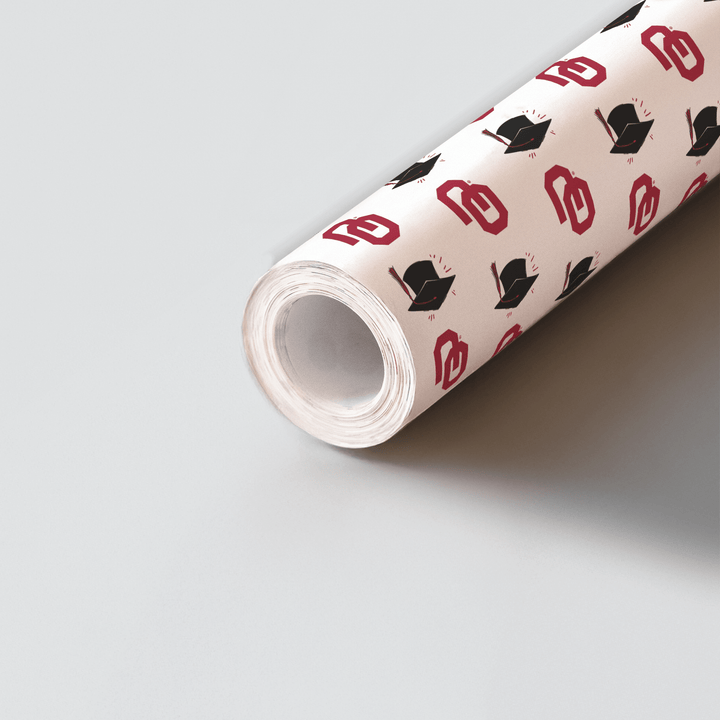 Hats off to the OU Grad - Wrapping Paper - Aspen & Arlo