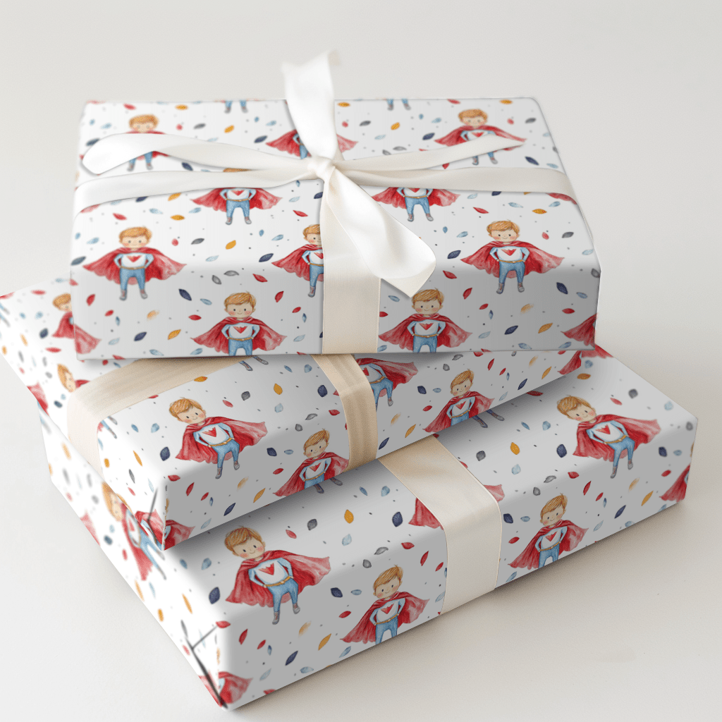 Hero Mode Activated - Wrapping Paper - Aspen & Arlo