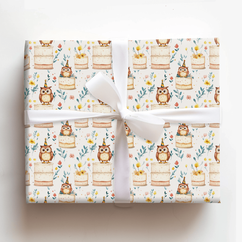 Hoo for the Party - Wrapping Paper - Aspen & Arlo