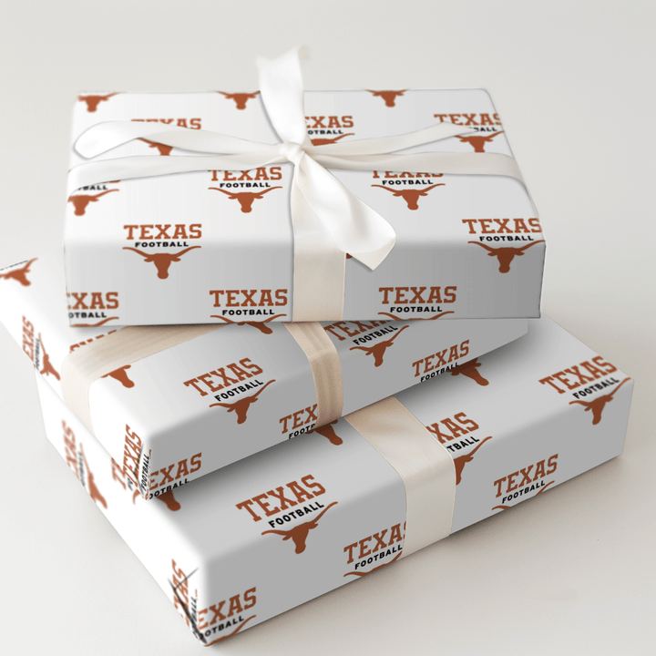 Hook Em Football - Wrapping Paper - Aspen & Arlo