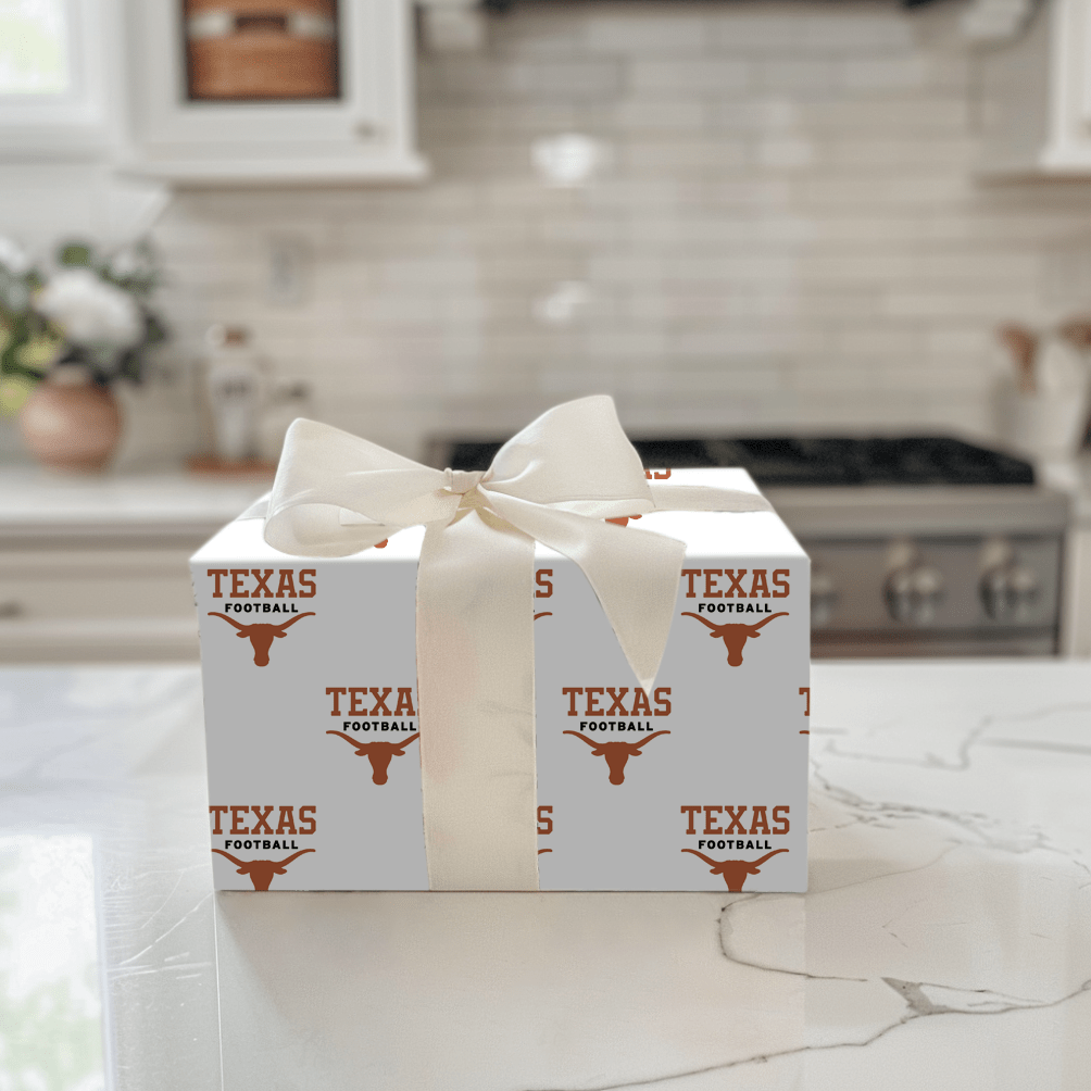 Hook Em Football - Wrapping Paper - Aspen & Arlo