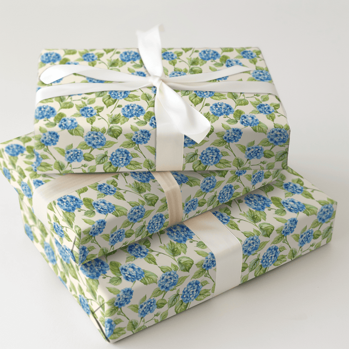 Hoppy Hydrangeas - Wrapping Paper - Aspen & Arlo