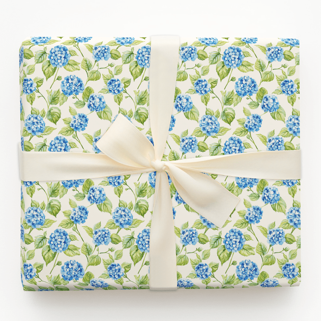 Hoppy Hydrangeas - Wrapping Paper - Aspen & Arlo