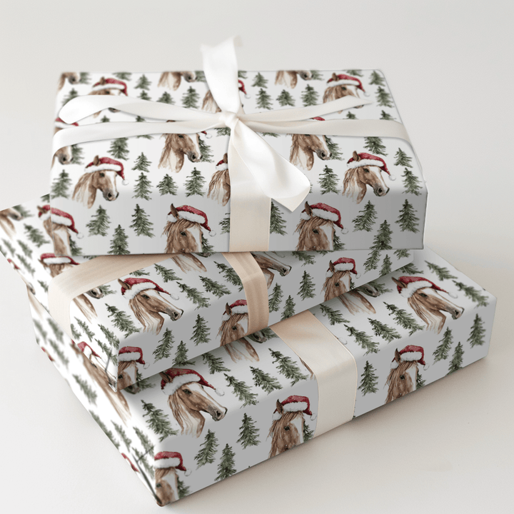 Horse Barn Cheer - Wrapping Paper - Aspen & Arlo