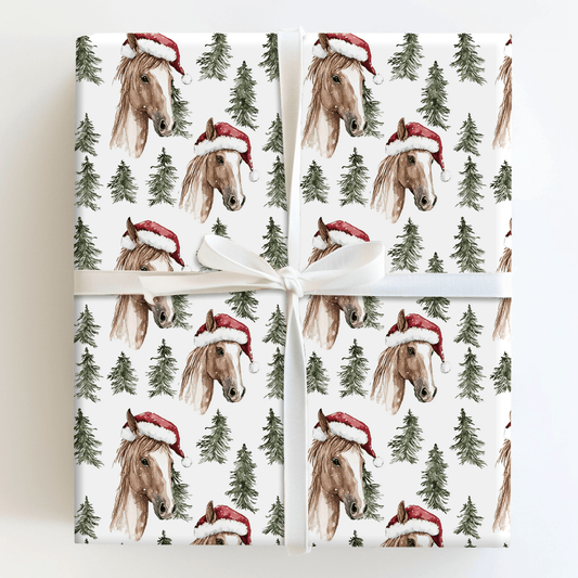 Horse Barn Cheer - Wrapping Paper - Aspen & Arlo