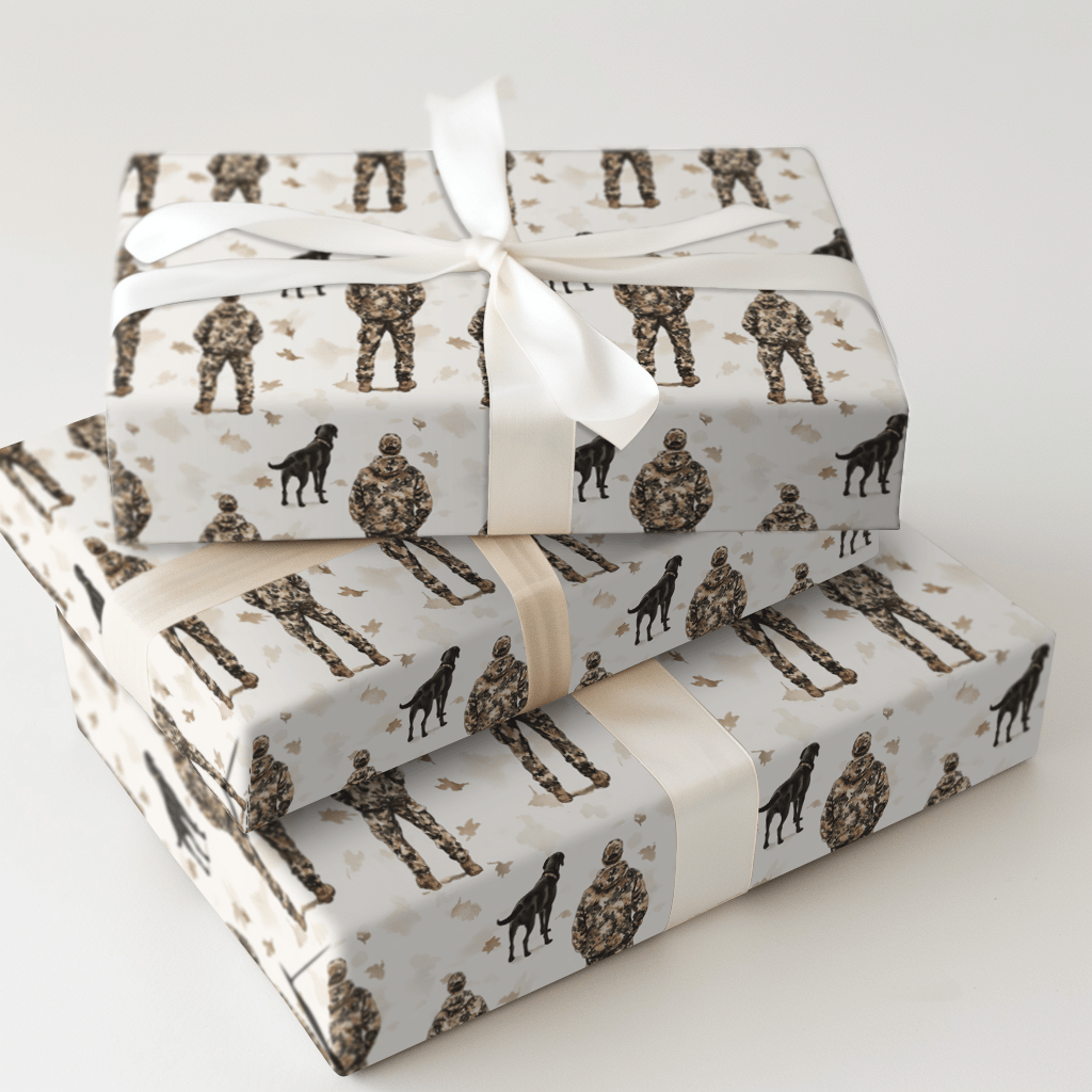 Hunting Is on Pops - Wrapping Paper - Aspen & Arlo