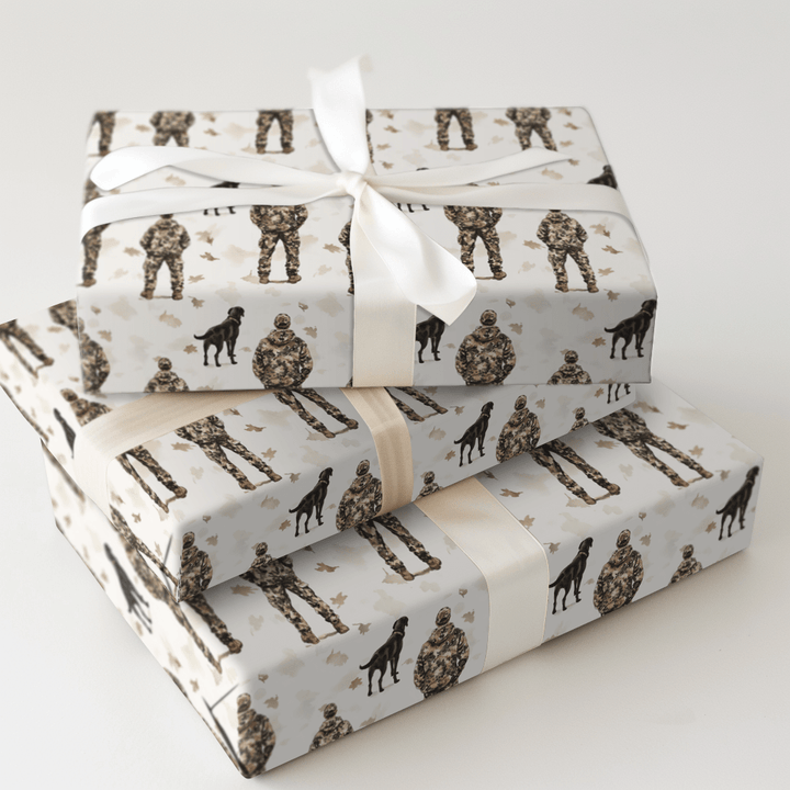 Hunting Is on Pops - Wrapping Paper - Aspen & Arlo