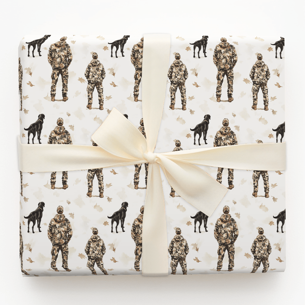 Hunting Is on Pops - Wrapping Paper - Aspen & Arlo